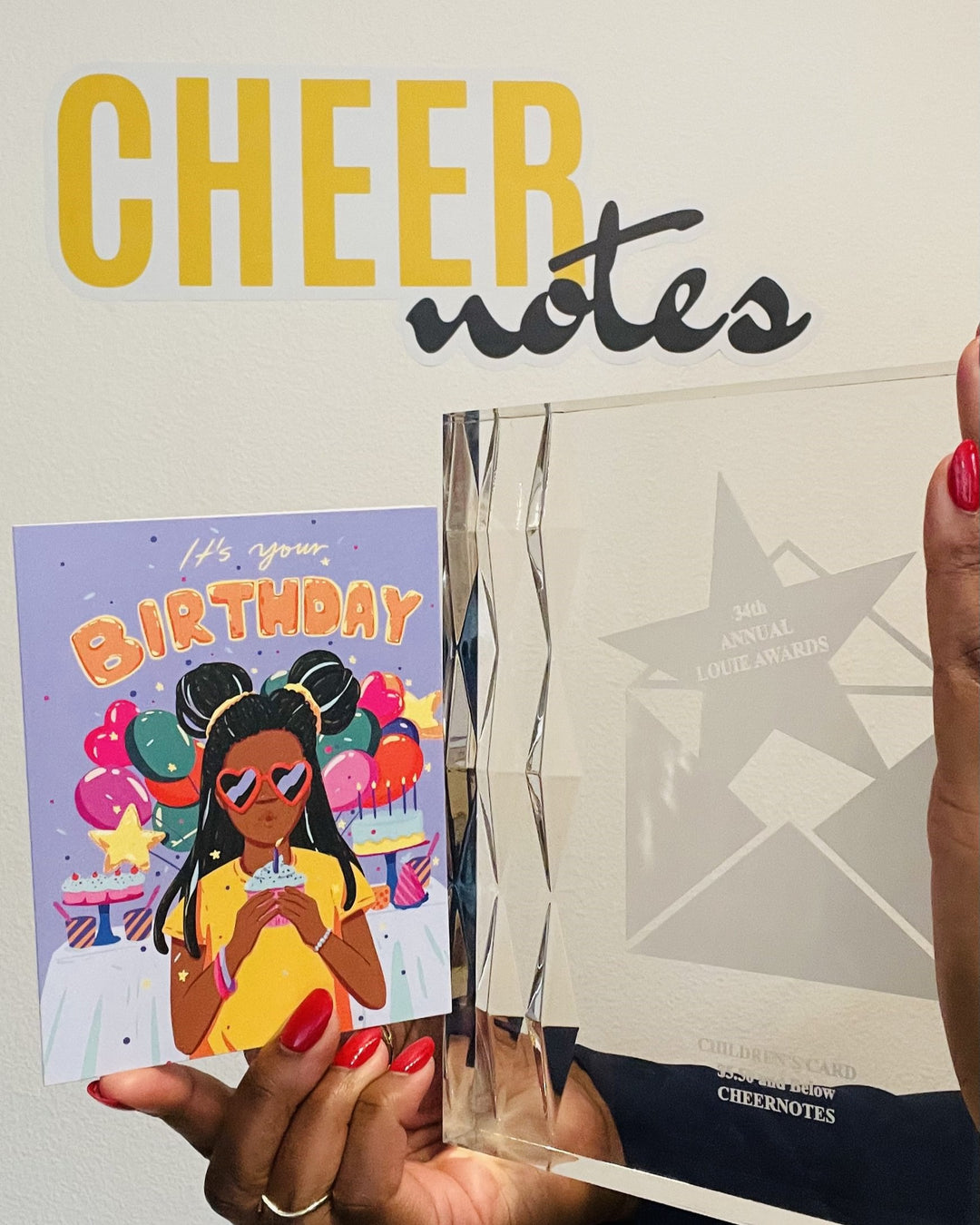 CheerNotes Louie Award 2023 Birthday Card