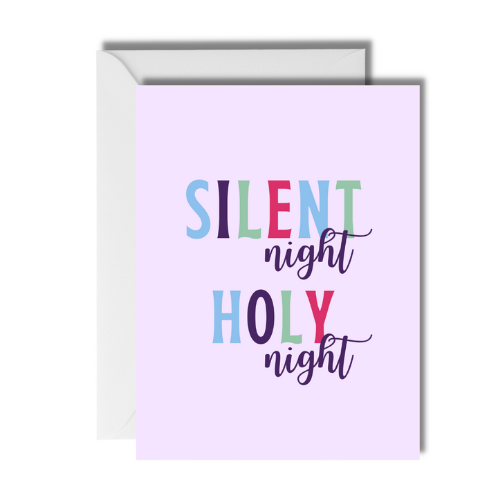 Silent Night Christmas Card