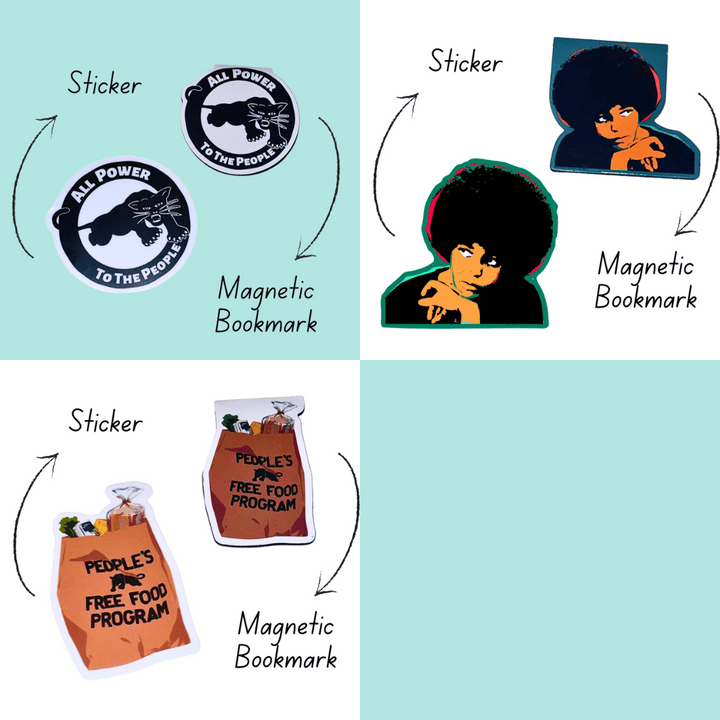 Black Panther Magnetic Bookmark & Sticker Set