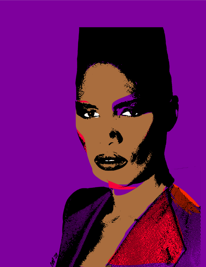 Greeting card Grace Jones