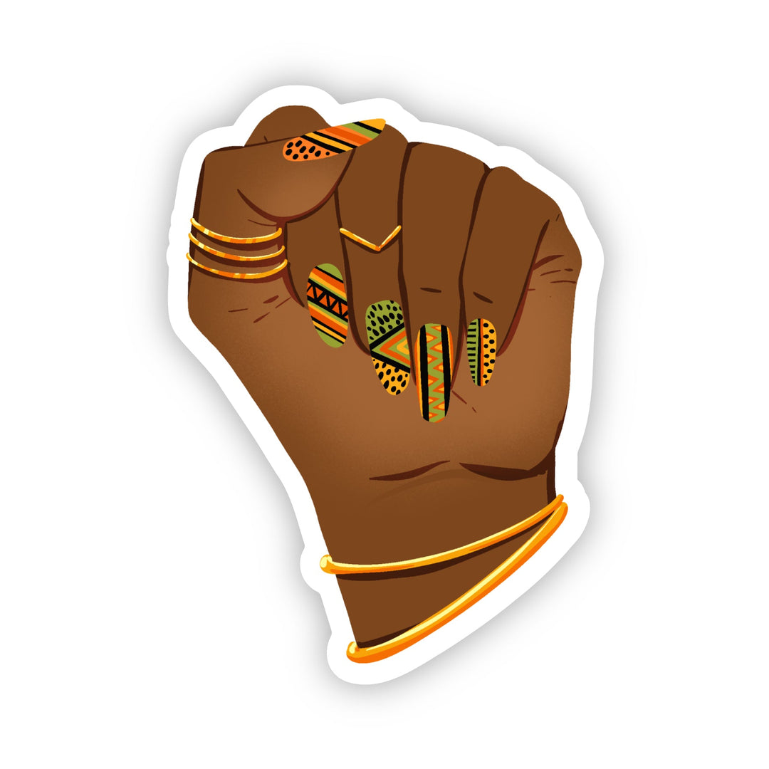 Vinyl Black Power Glam Sticker