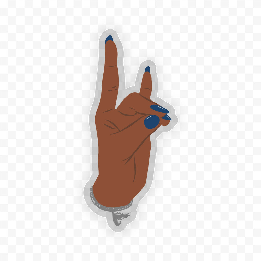 Vinyl Sorority Inspired Blue Dove -Clear Sticker