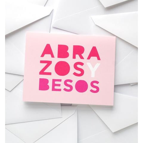 Abrazos y Besos Card by GRAPHIC ANTHOLOGY