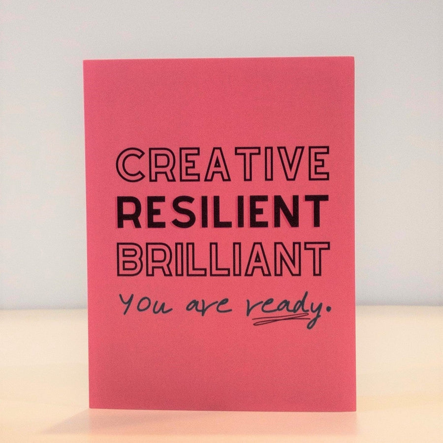 Creative, Brilliant, Resilient Card by CHEERNOTES