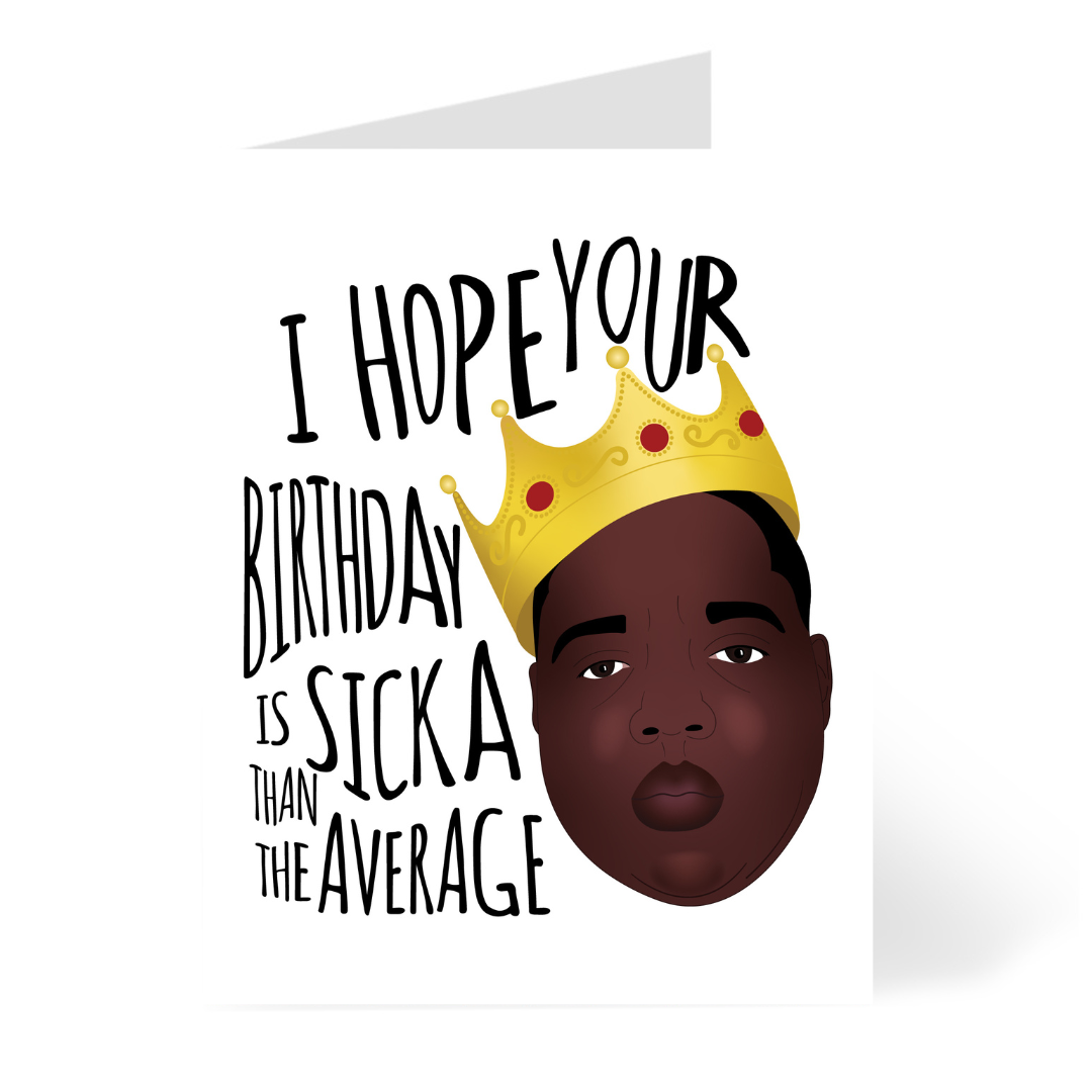 Biggie Birthday Card by EV & FLO