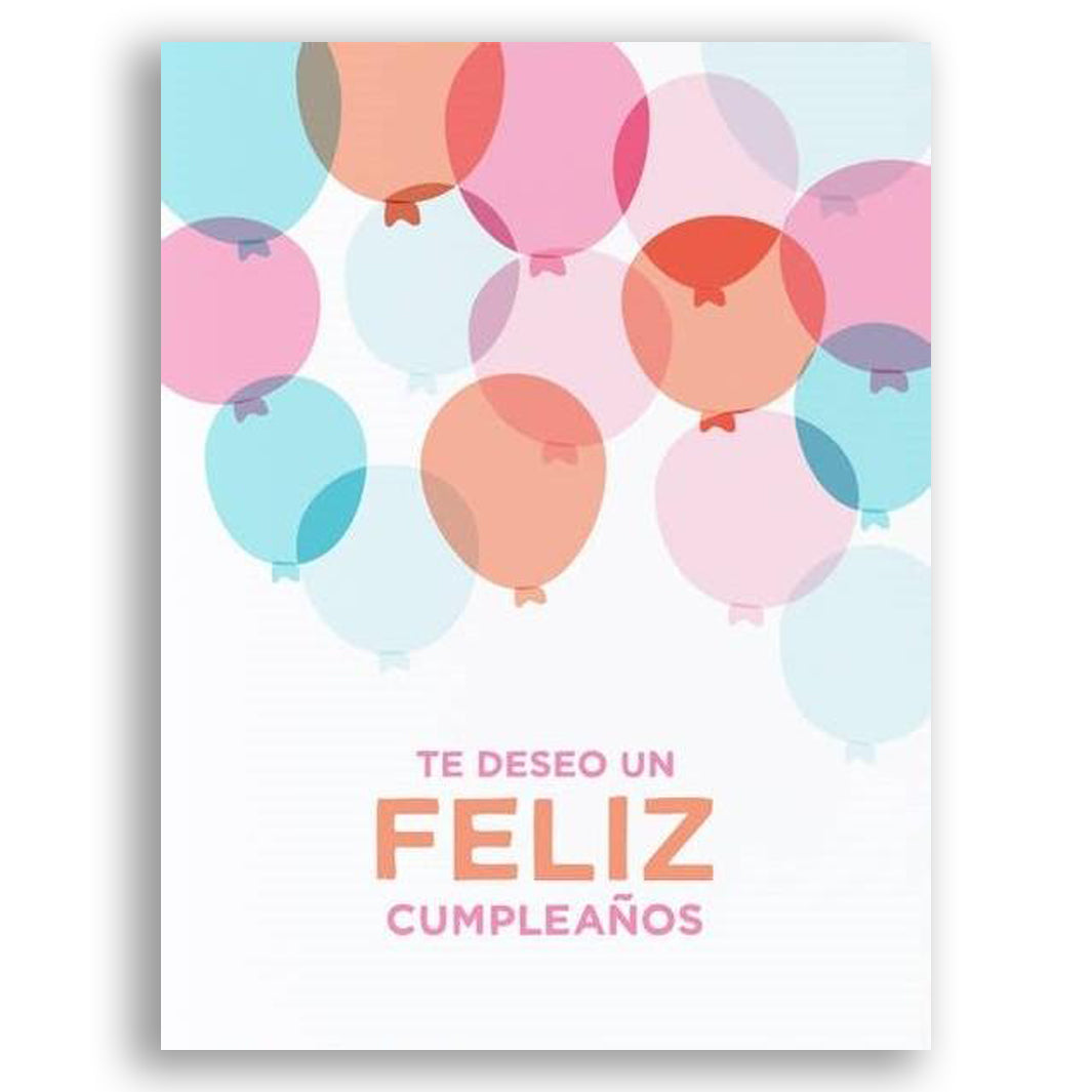 Globos de Cumpleaños Card by GRAPHIC ANTHOLOGY