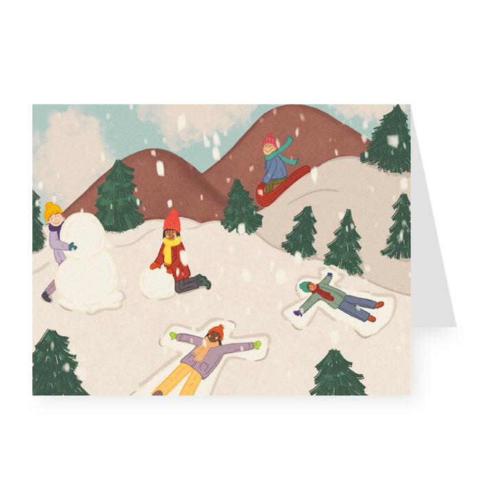 Snowy Day Assorted 12-Card Christmas Boxed Set