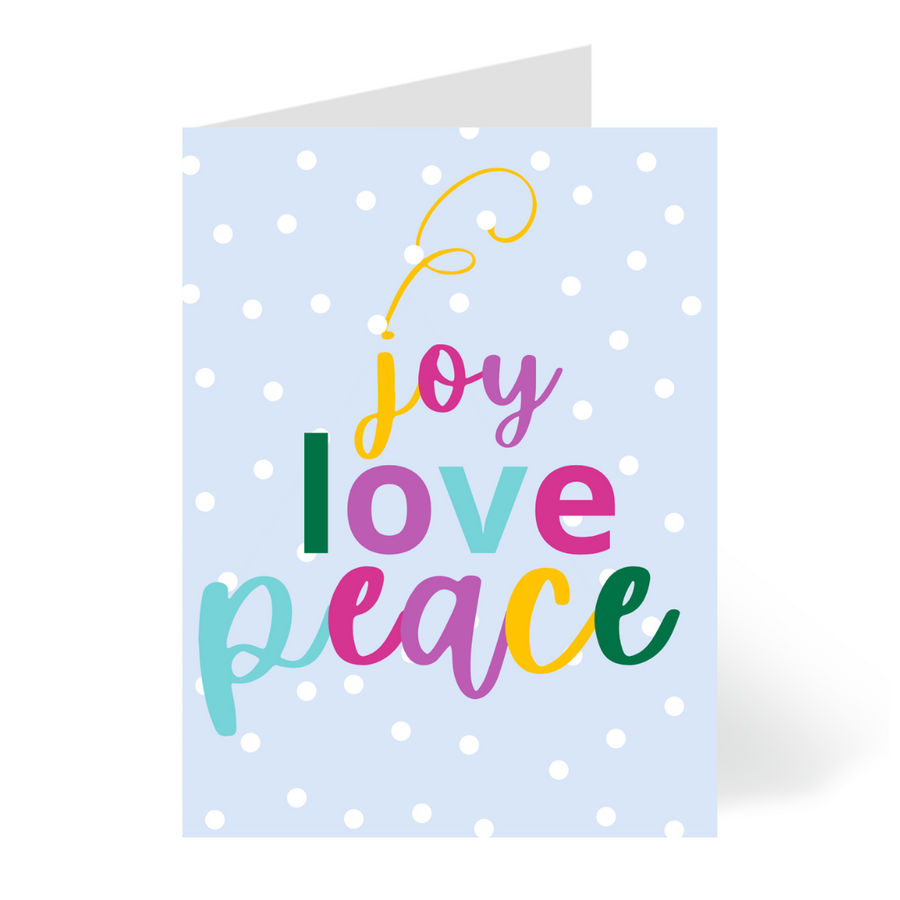 Joy, Love, Peace Card by CHEERNOTES