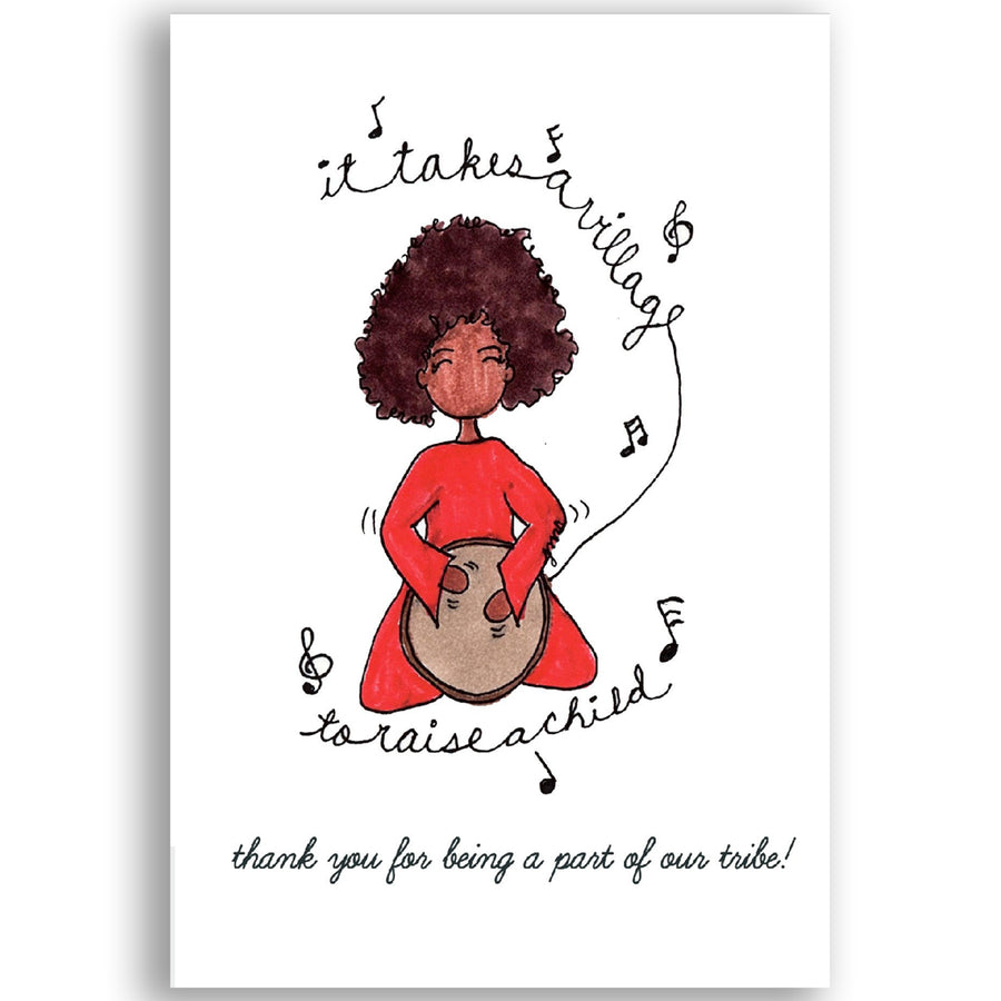 It Takes A Village Card by LITTLE FEET'S OPUS