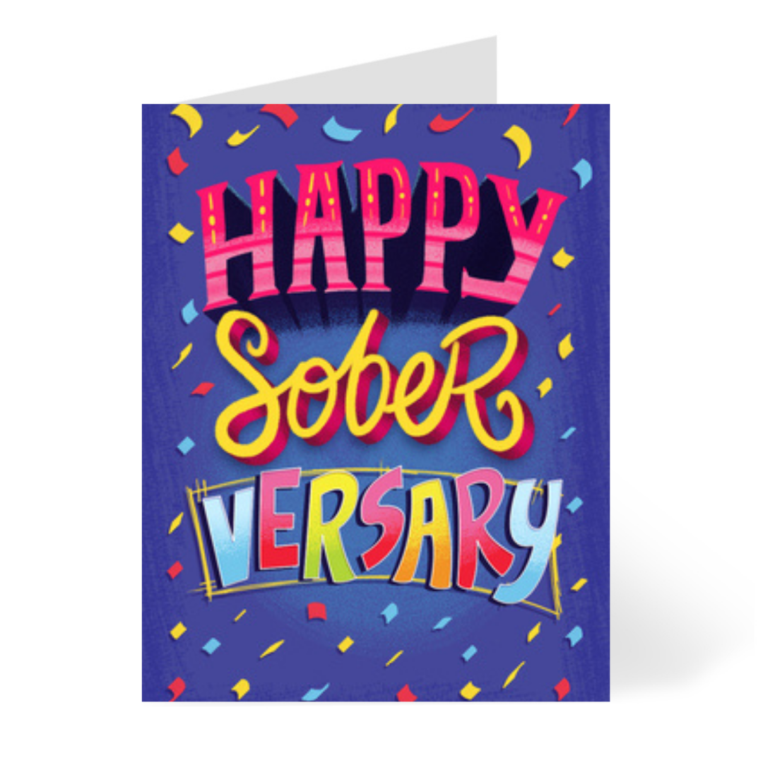 Happy Soberversary Card by CHEERNOTES