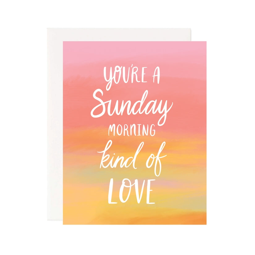 Sunday Morning Greeting Card Card by PINEAPPLE SUNDAYS DESIGN STUDIO