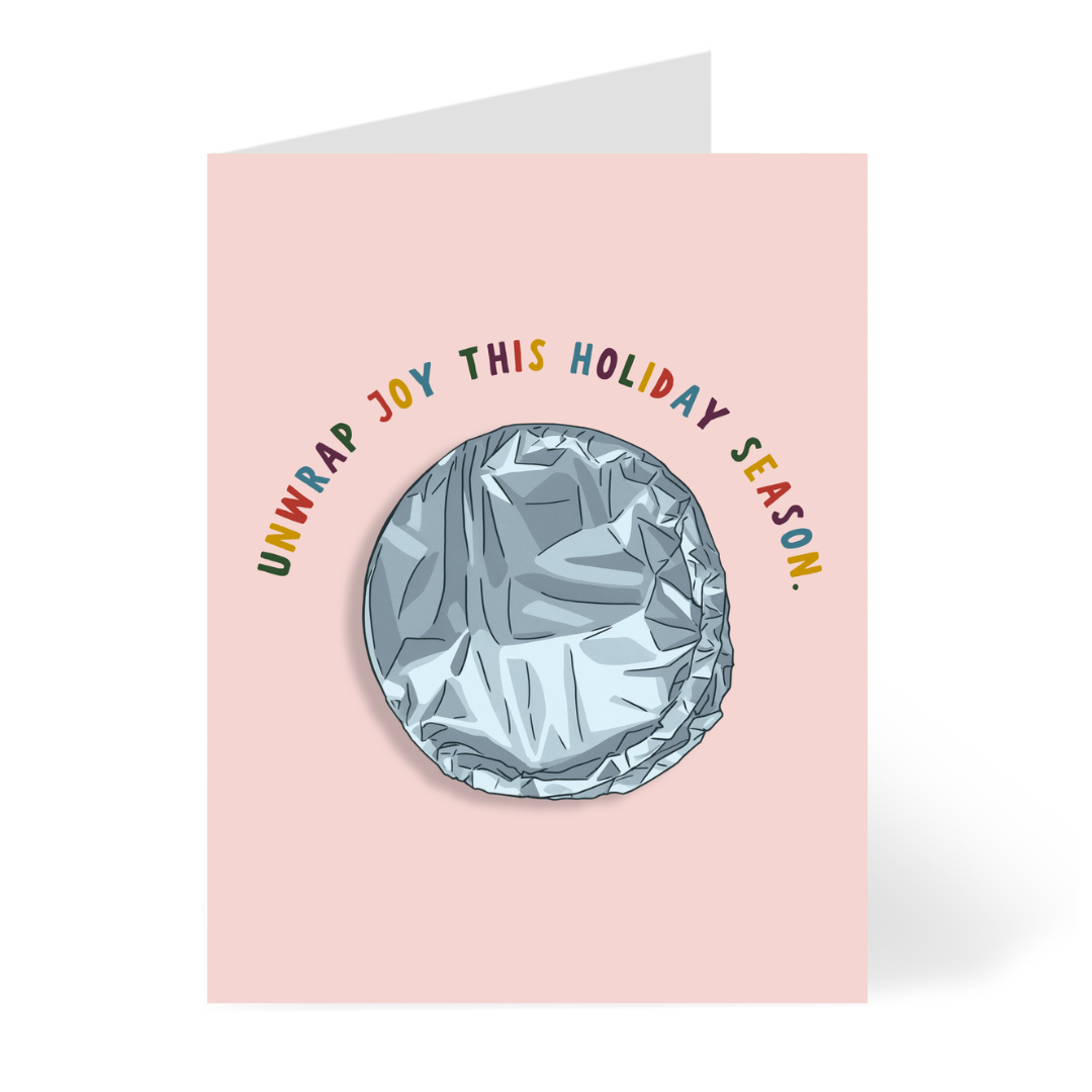 Unwrap Joy Christmas Card
