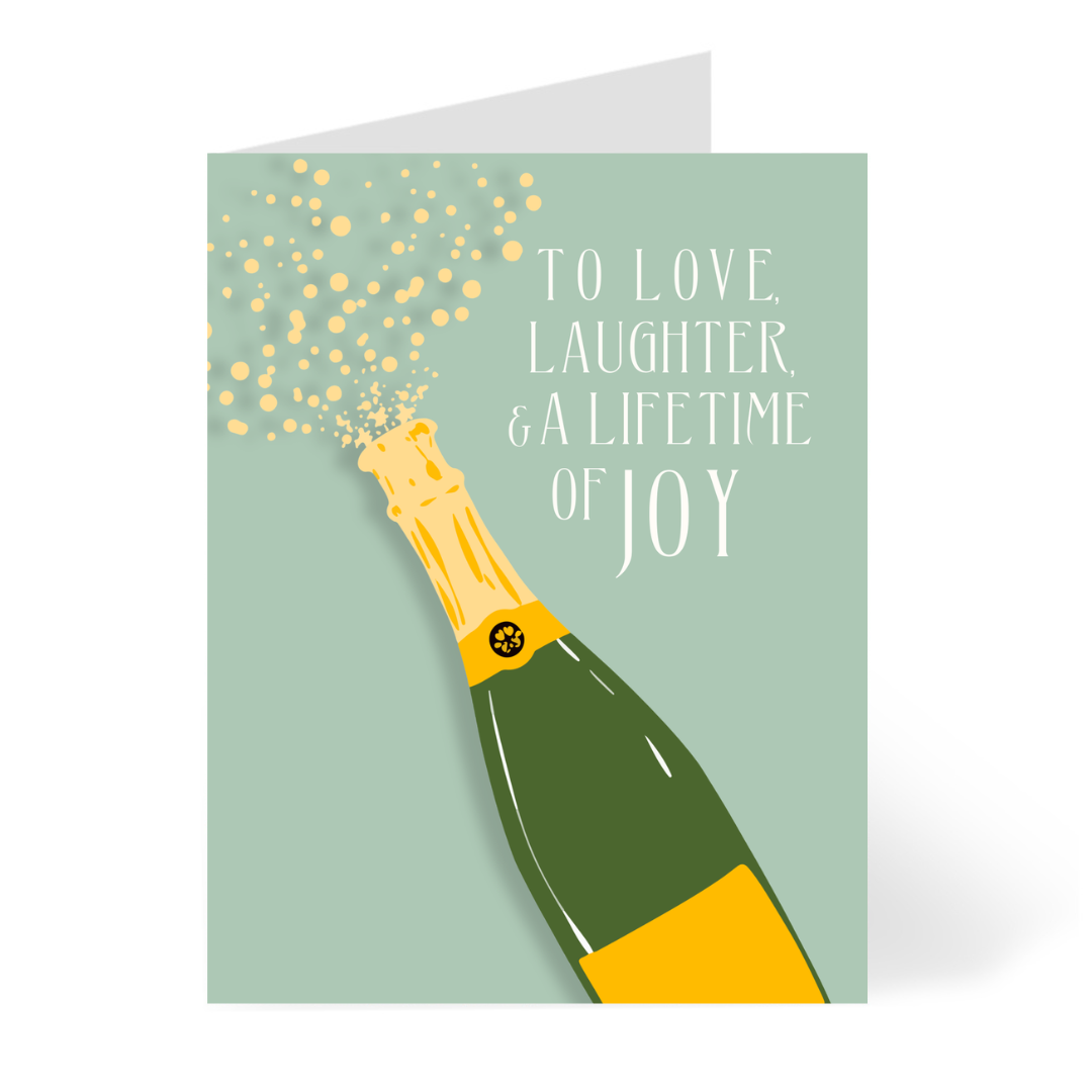 Lifetime of Joy Wedding Card Card by CHEERNOTES