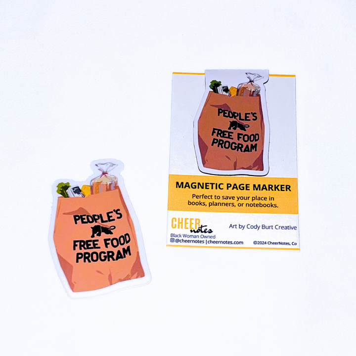 People's Free Food Bag Magnetic Page Marker