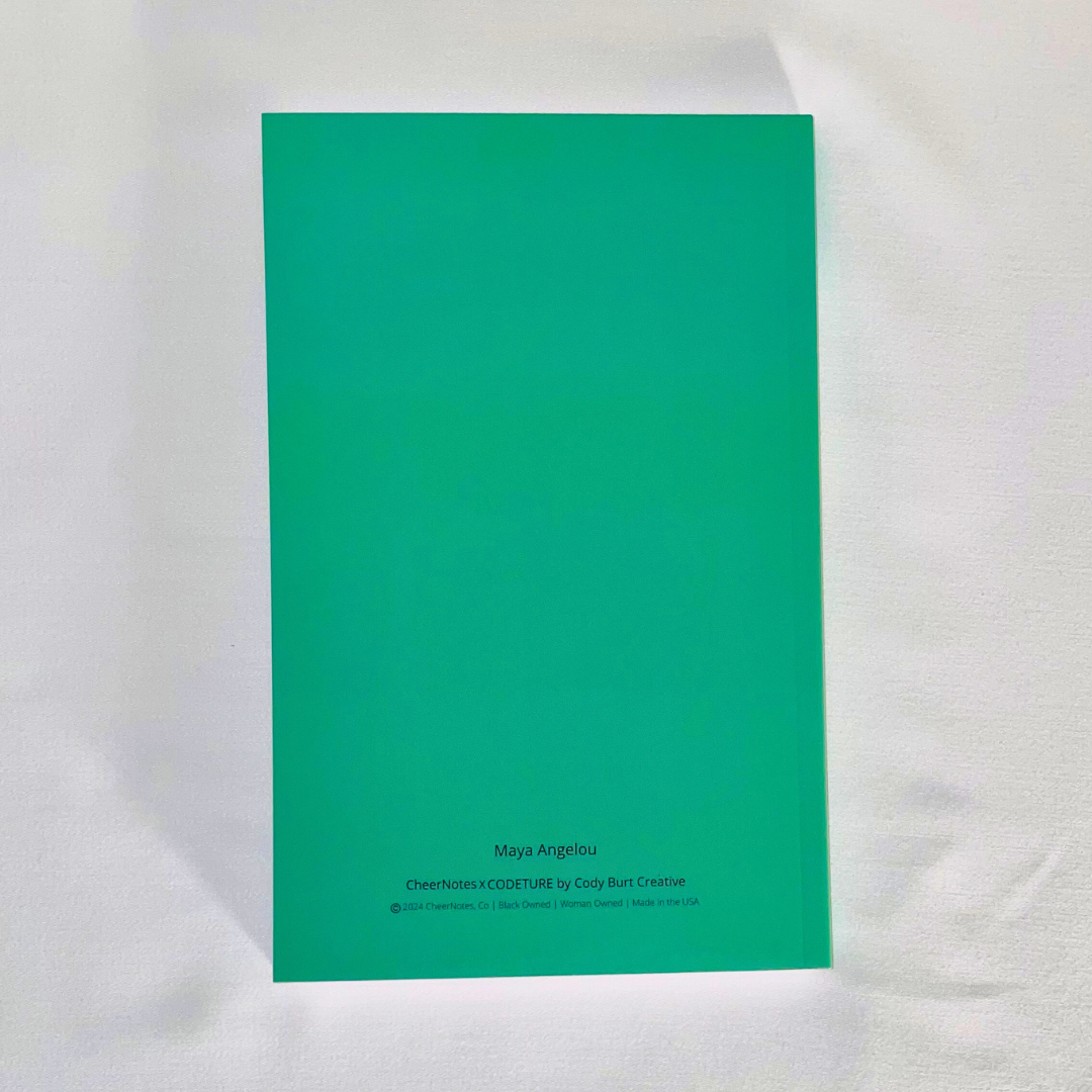 Maya Angelou Green Notebook