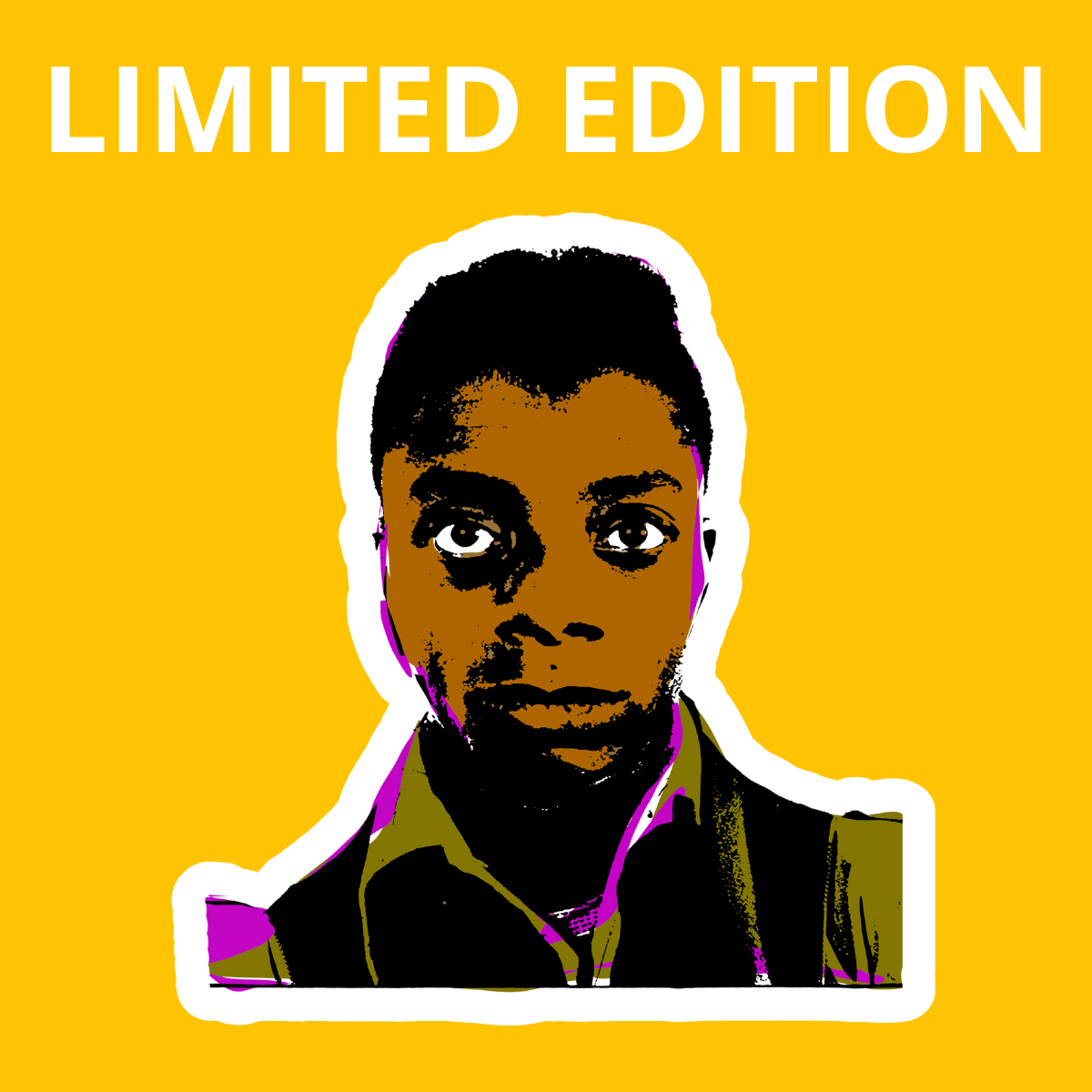 Purple Young James Baldwin Card by CODY BURT CREATIVE