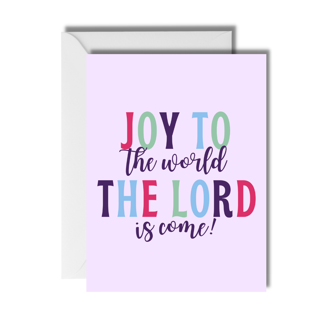 Joy to the World Christmas Card