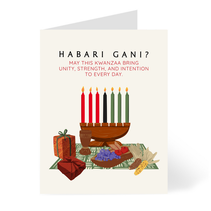 Habari Gani Kwanzaa Card