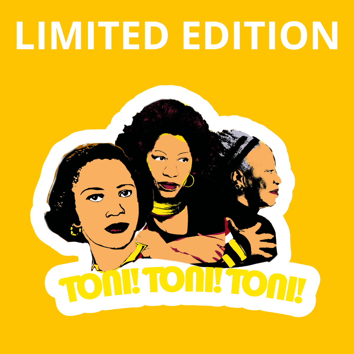 Toni Toni Toni Morrison Sticker Card by CODY BURT CREATIVE
