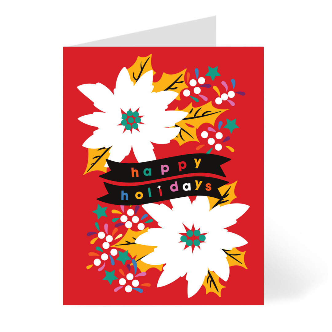 Poinsettia - Spanish Card by Mariery Young