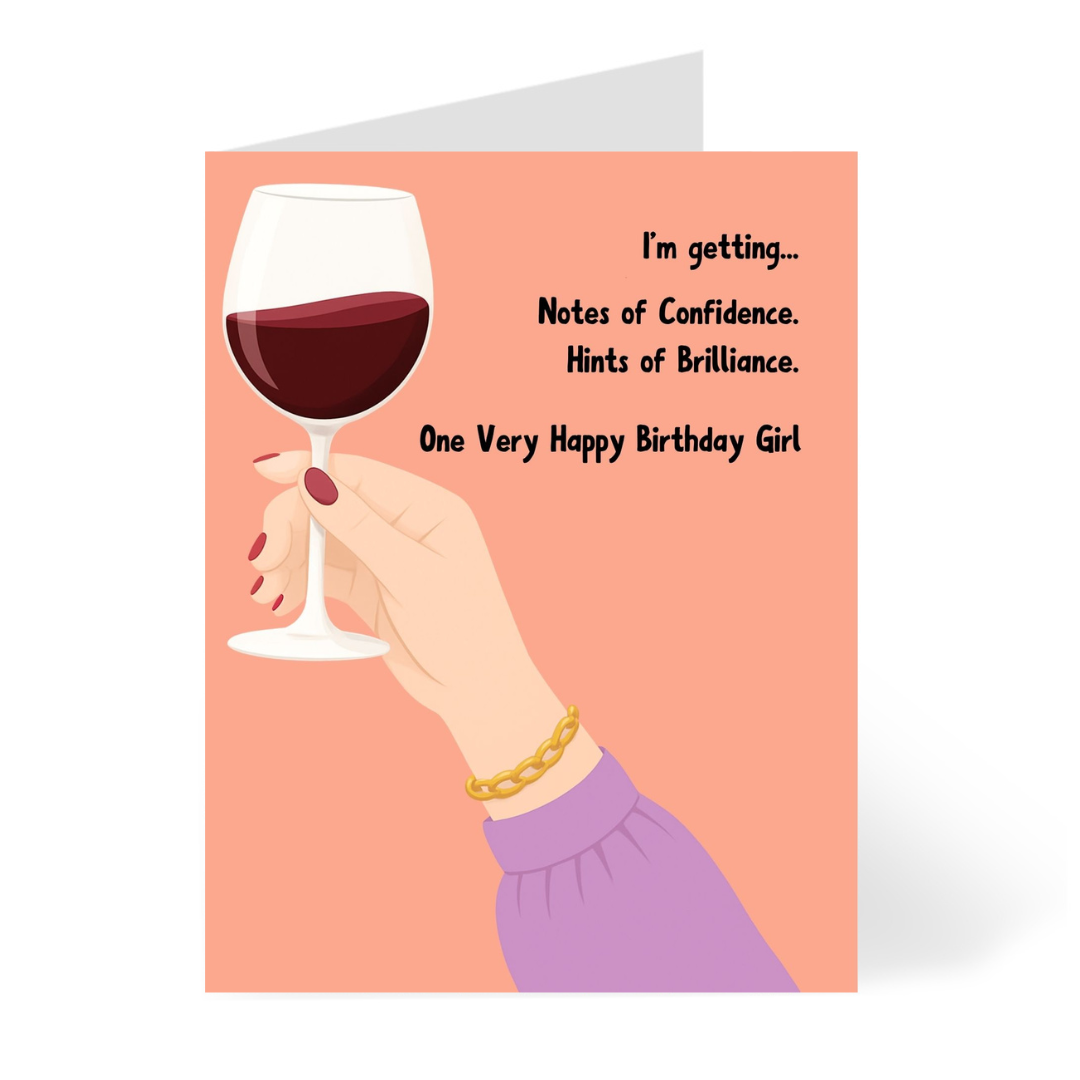 Birthday Wine Notes - Fair Card by CHEERNOTES