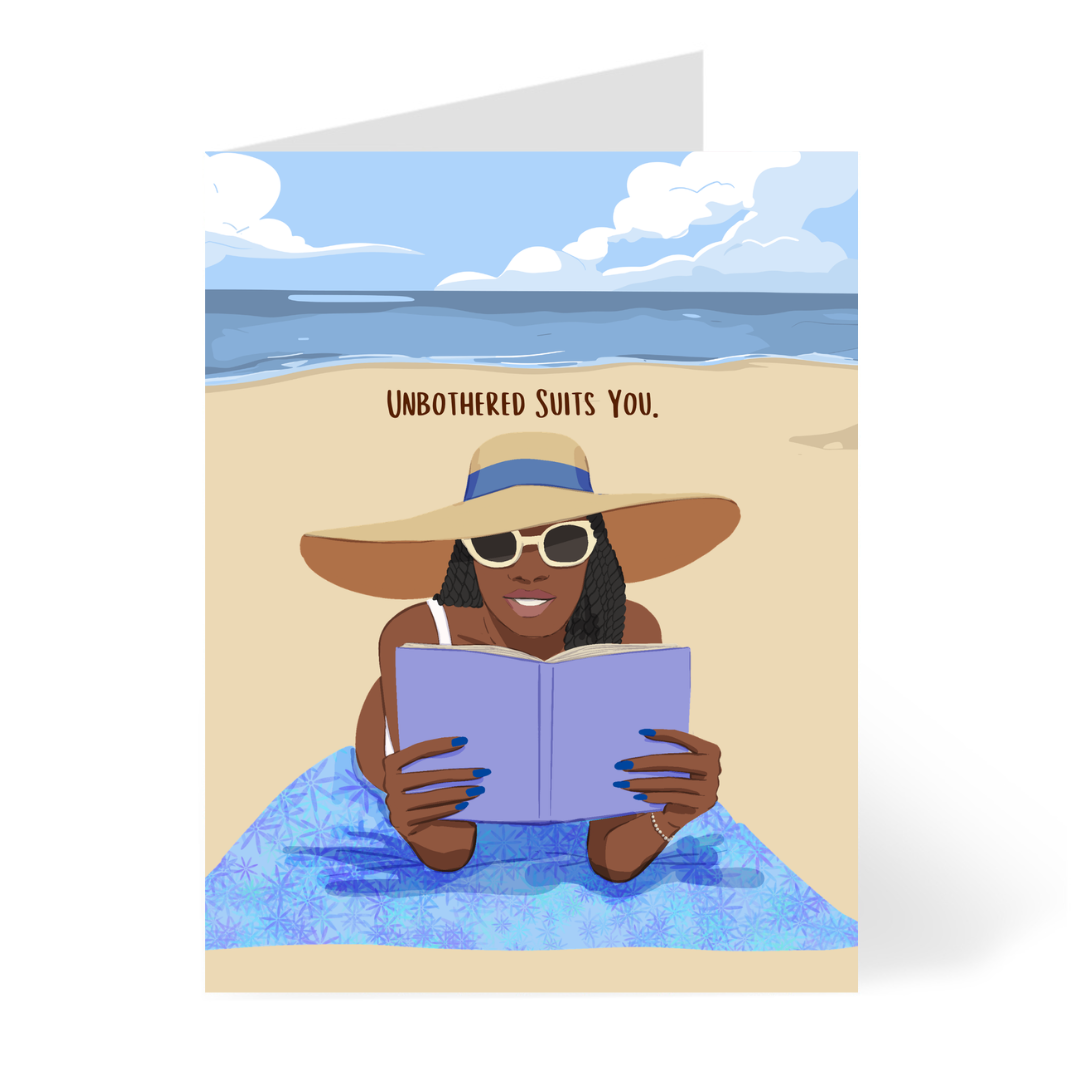 Unbothered Suits You Card by CHEERNOTES