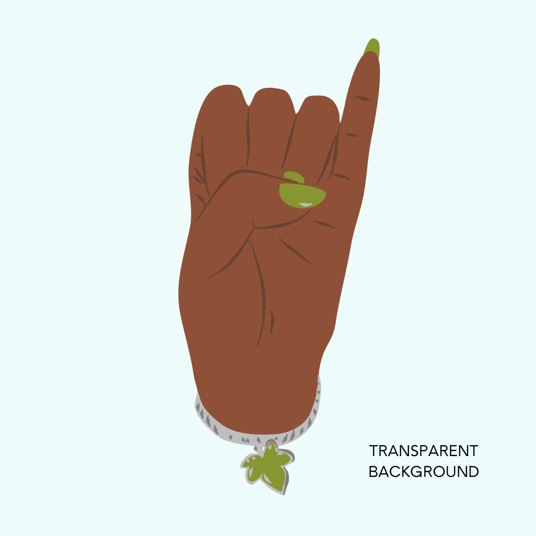 Sorority Inspired Ivy Leaf -Clear Sticker