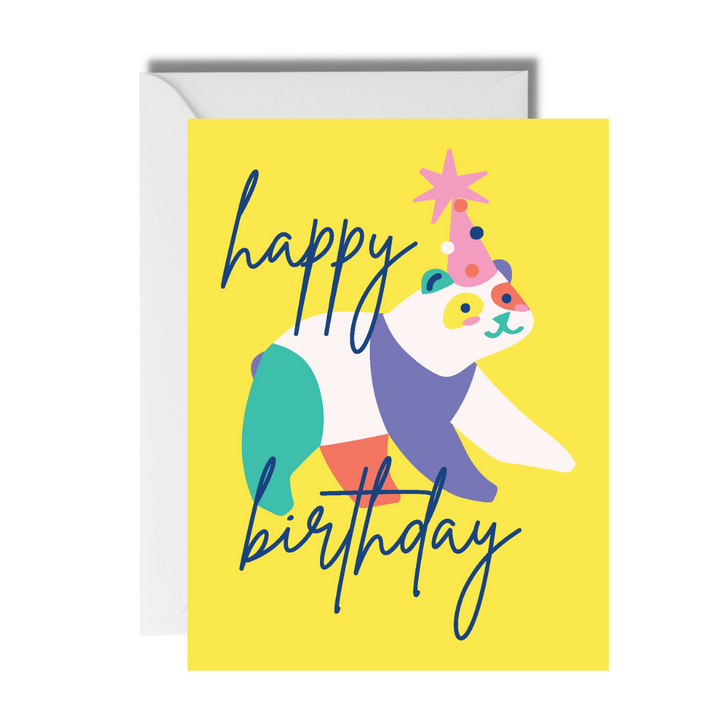 Animal Party Panda Birthday Card