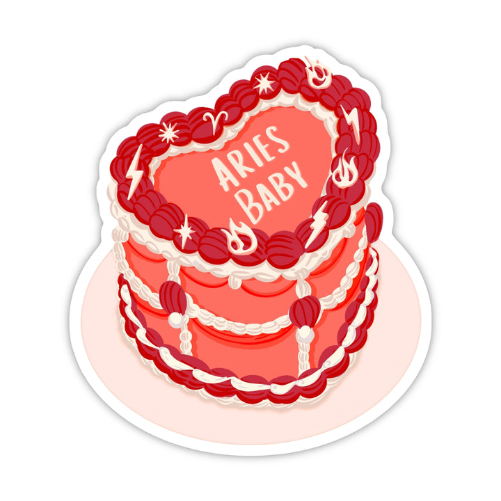 Zodiac Cake Sticker - Aries