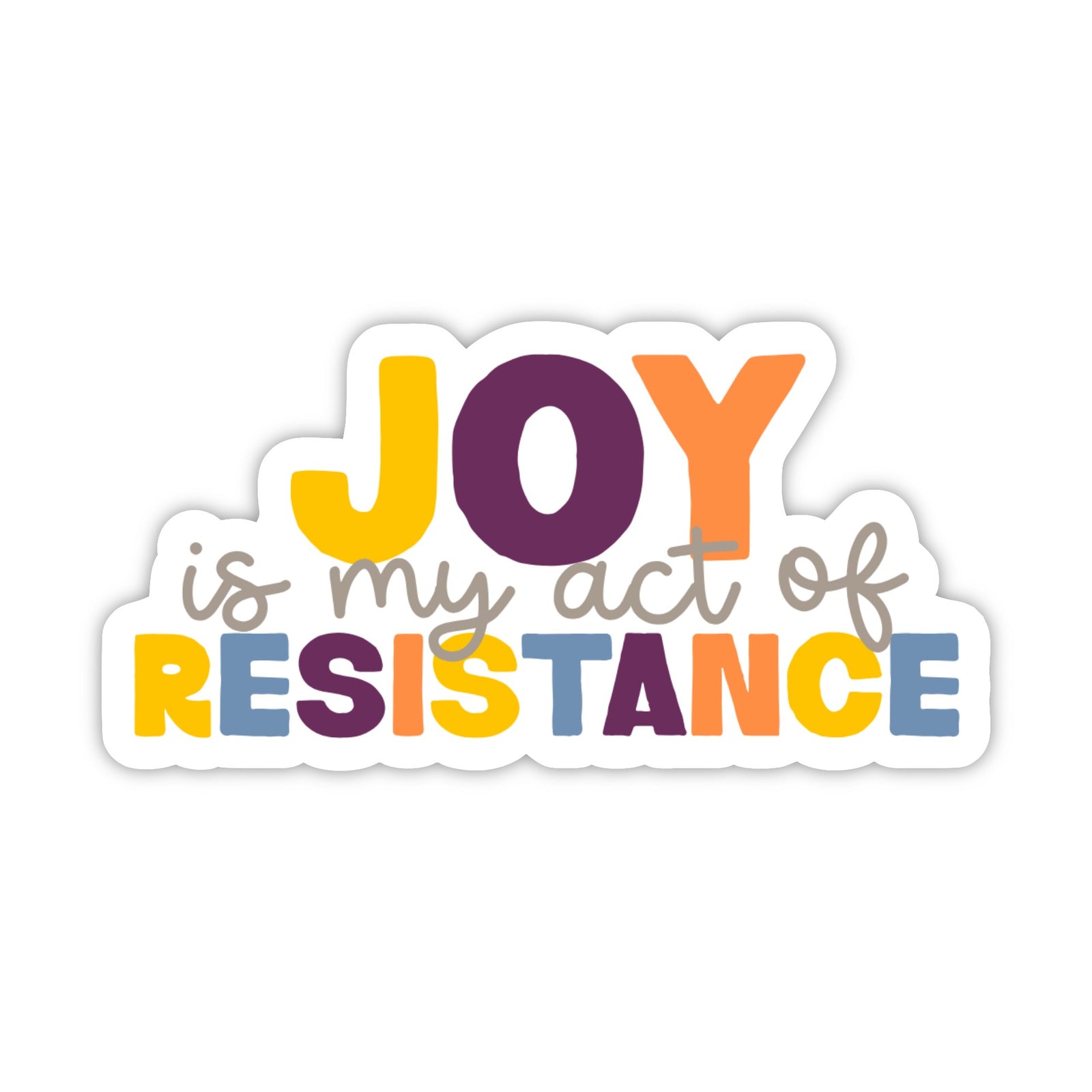 Joy is Resistance Sticker Card by CHEERNOTES