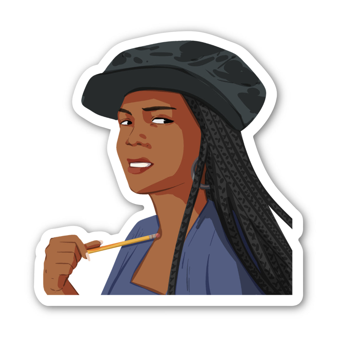 Justice Side Eye Sticker Card by CHEERNOTES