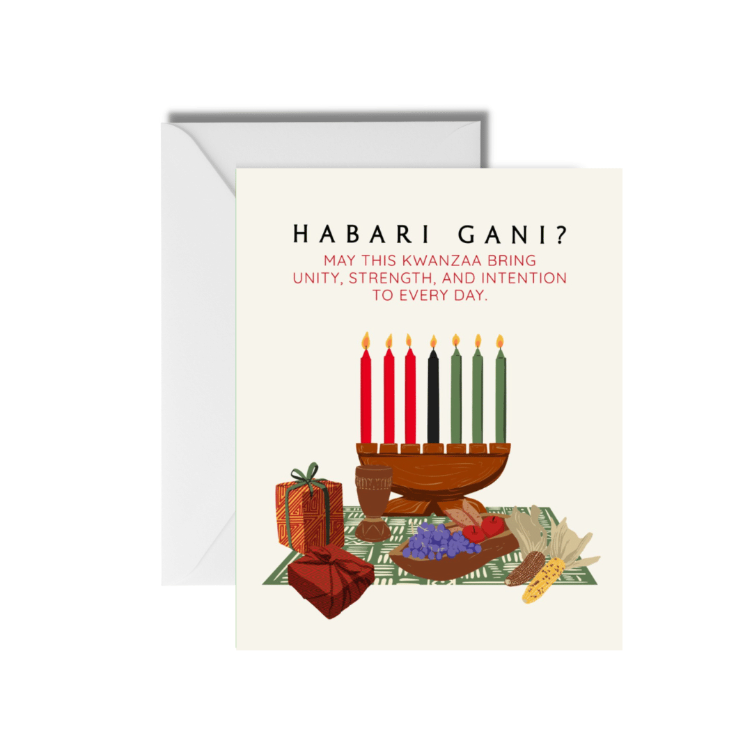 Habari Gani Kwanzaa Card