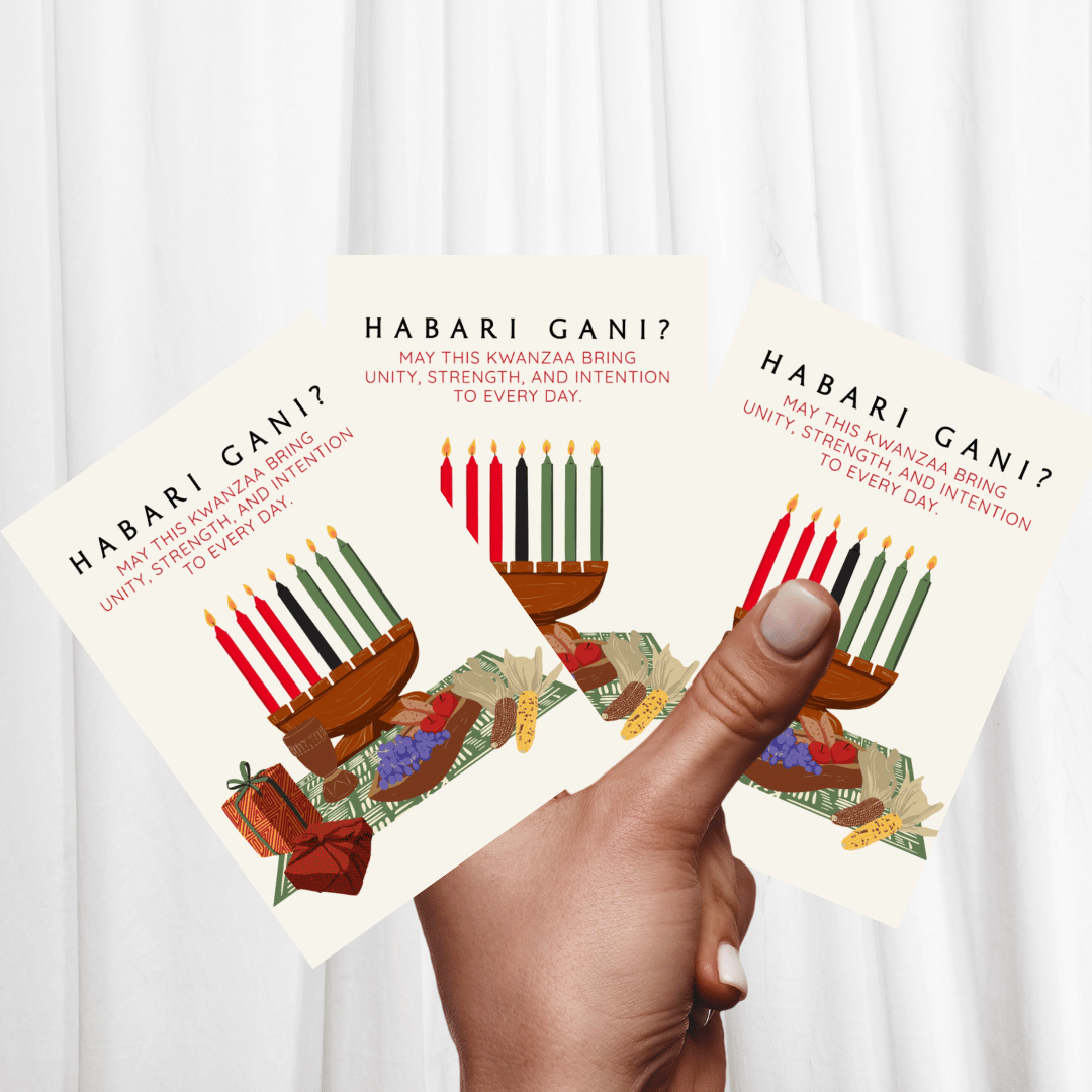 Habari Gani Kwanzaa Card