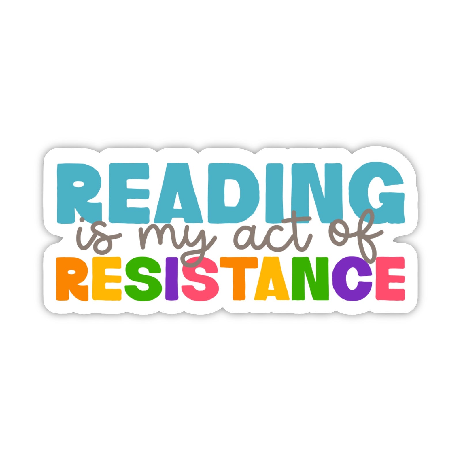 Reading is Resistance Sticker Card by CHEERNOTES