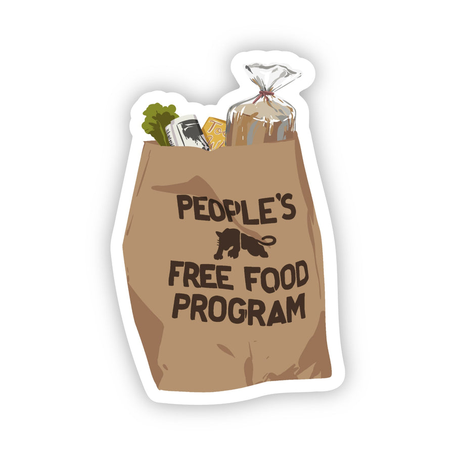 Vinyl People's Free Food Bag Sticker
