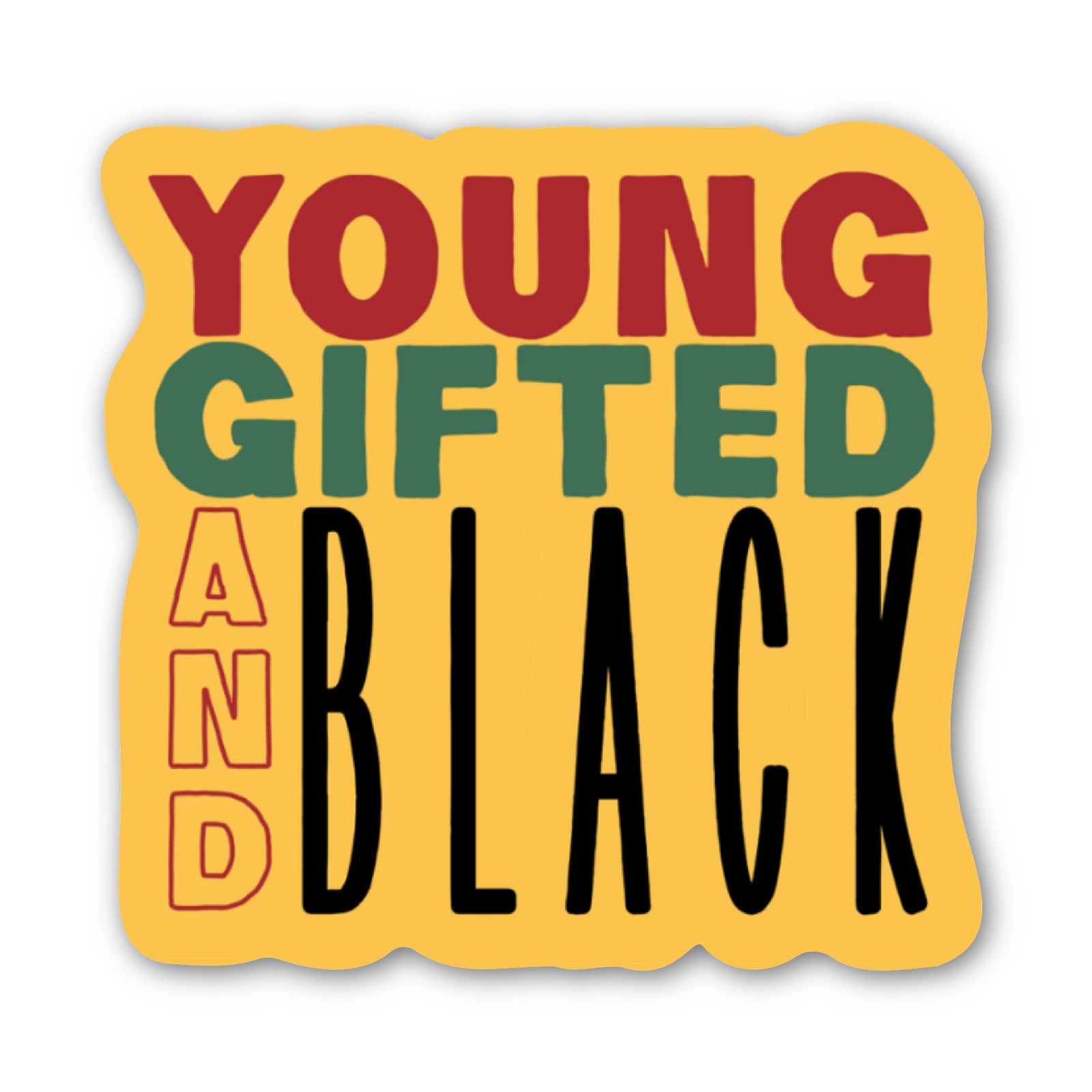 Young Gifted and Black Sticker Card by CHEERNOTES
