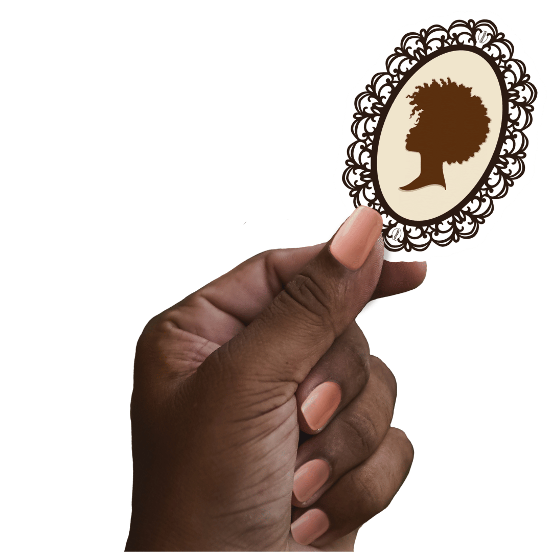 Afro Cameo Sticker