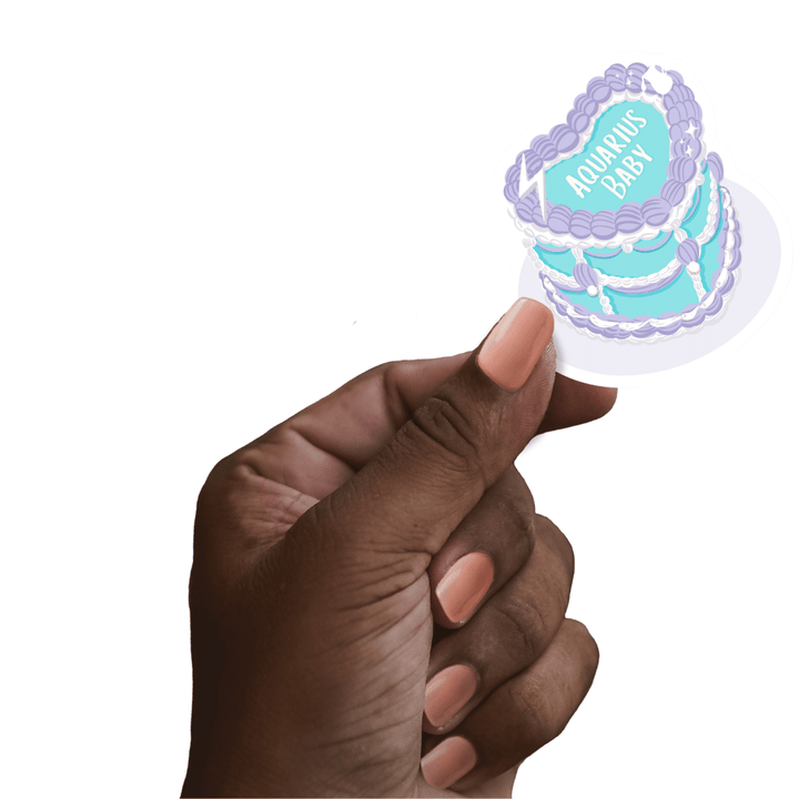 Zodiac Cake Sticker - Aquarius