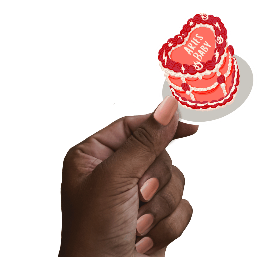 Zodiac Cake Sticker - Aries