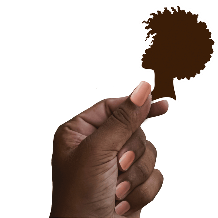 Afro Silhouette Sticker