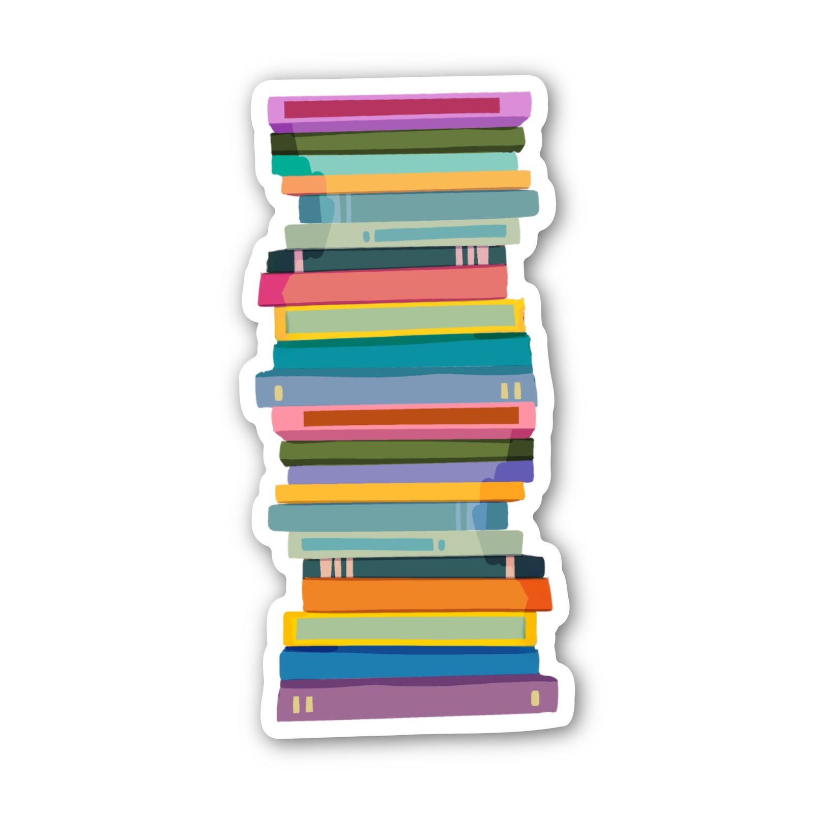 Tall Book Stack Sticker Card by CHEERNOTES