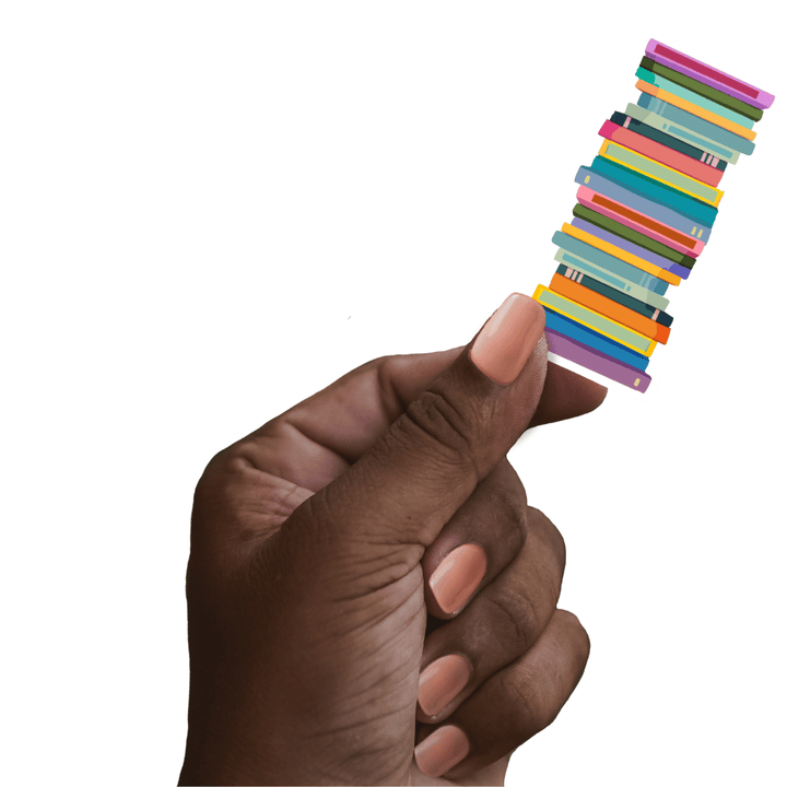 Tall Book Stack Sticker