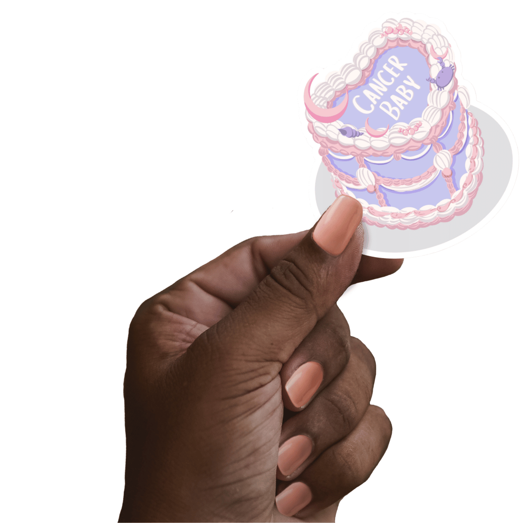 Zodiac Cake Sticker - Cancer