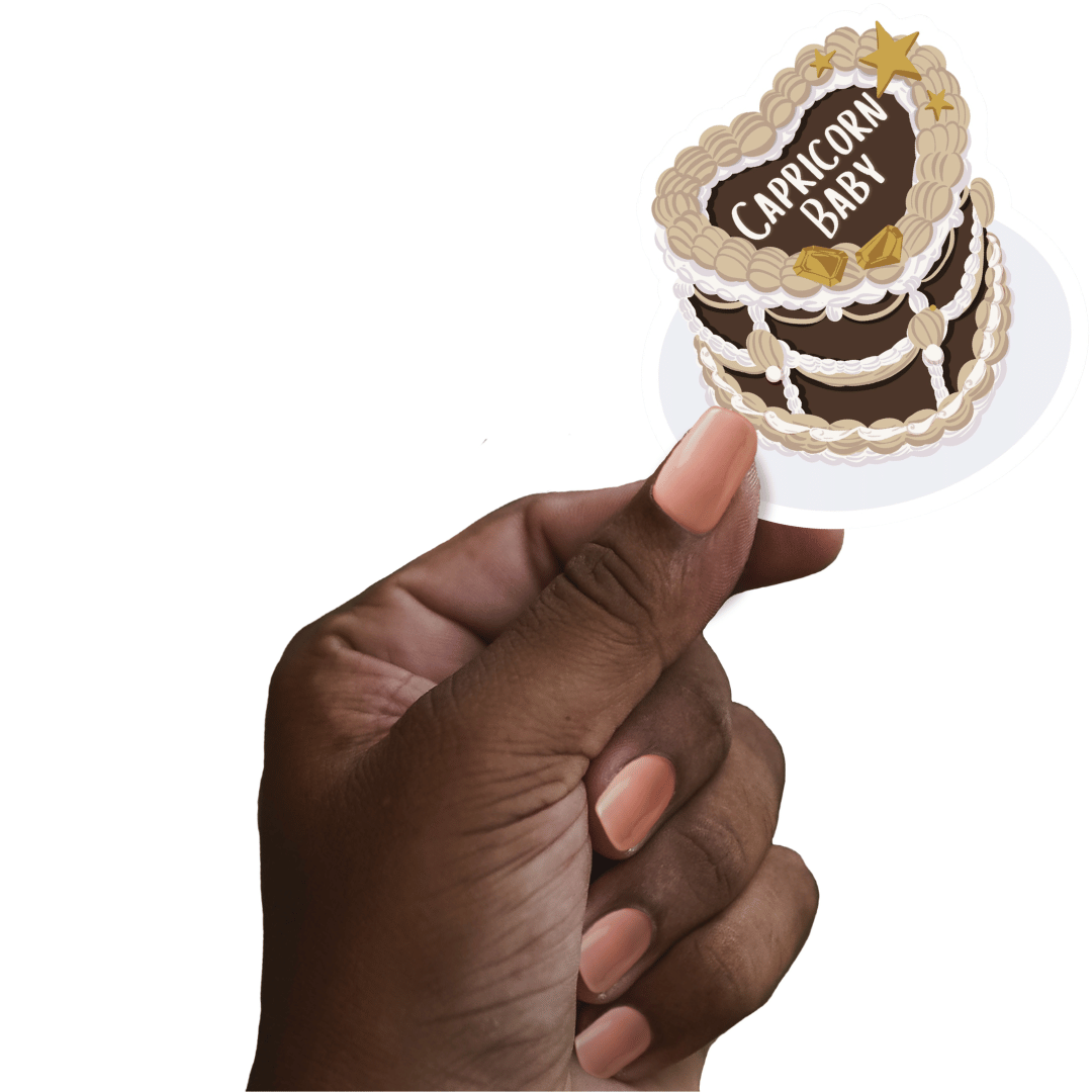 Zodiac Cake Sticker - Capricorn
