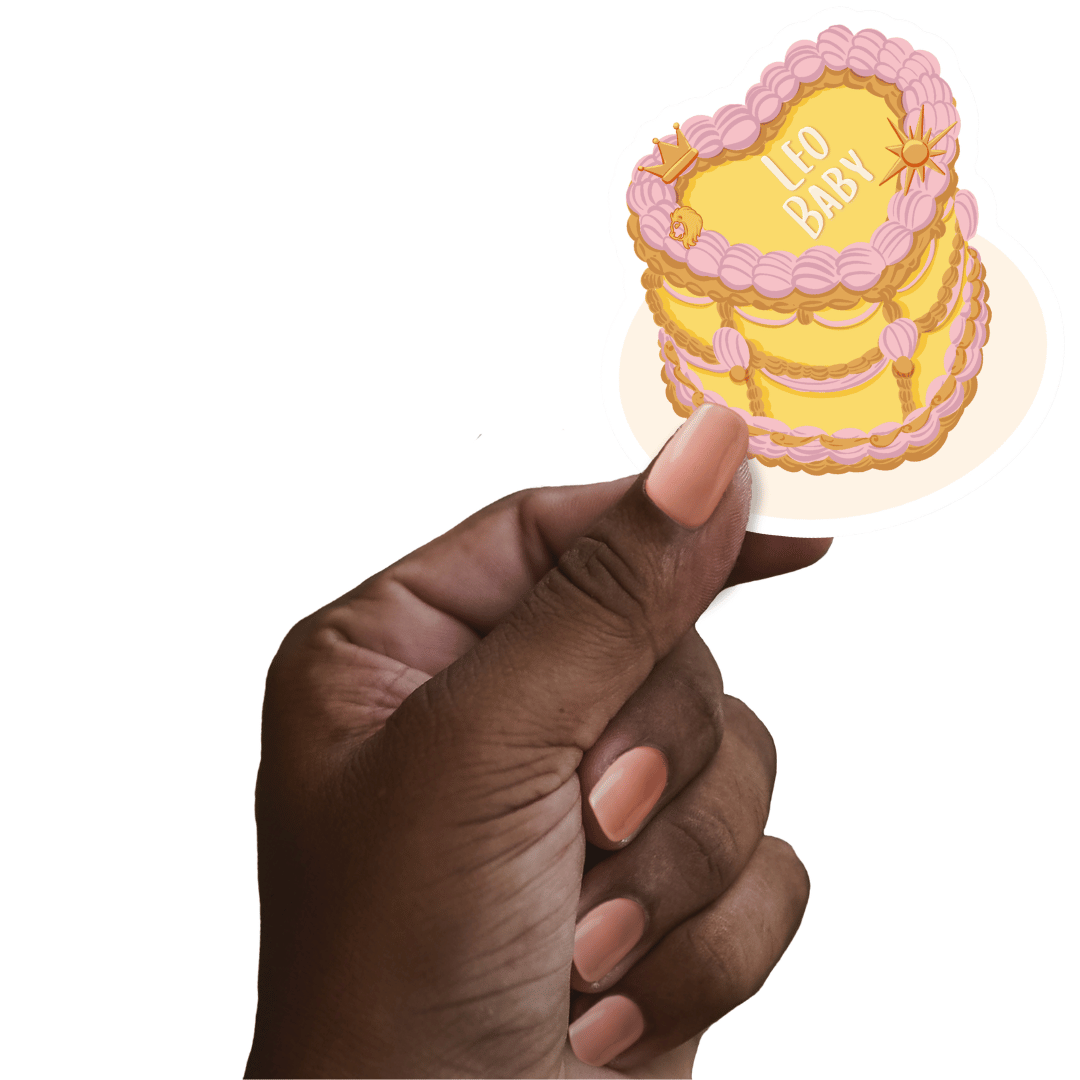 Zodiac Cake Sticker - Leo