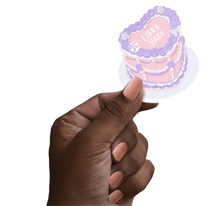 Zodiac Cake Sticker - Libra