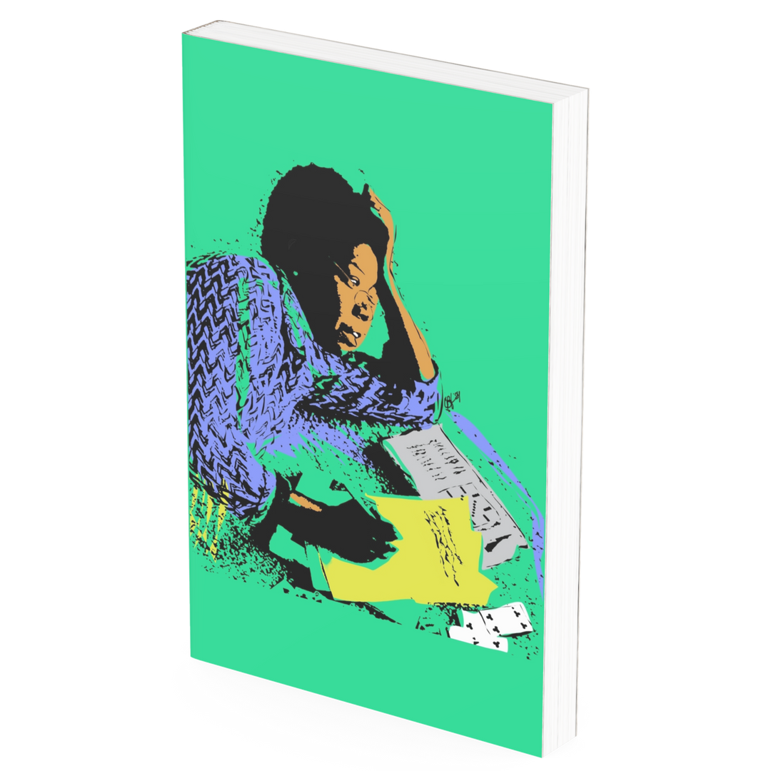 Greeting card Maya Angelou Green Notebook