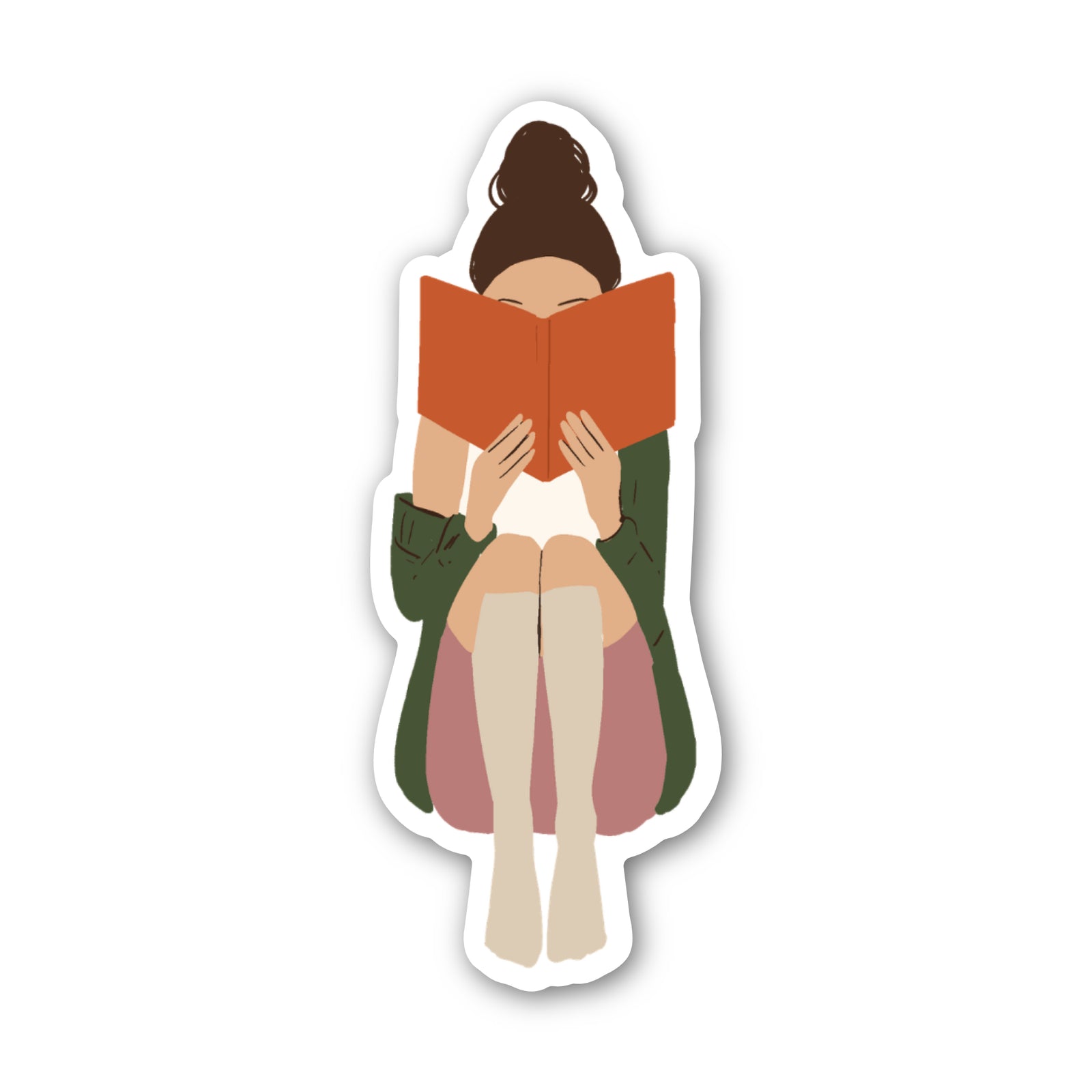 Nose in a Book Sticker - Fair Card by CHEERNOTES