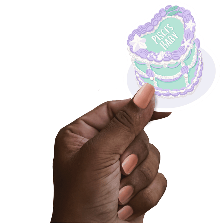 Zodiac Cake Sticker - Pisces