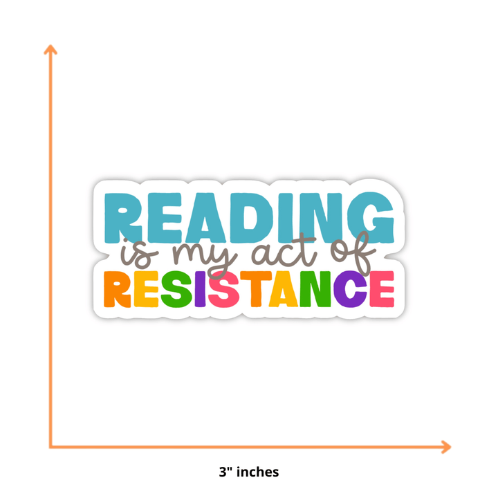 Reading is Resistance Sticker